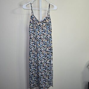 Commense Floral Midi Dress‎ Cottagecore Summer Casual XS
